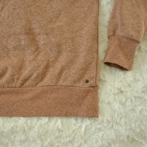 PrAna Womens Cozy Up Crew Sweater Hemp blend - Light Rust / Shroom - S - Picture 2 of 11